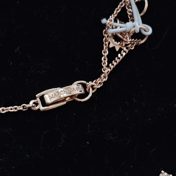 New MARCHESA Rosegold Necklace - Picture 3 of 3